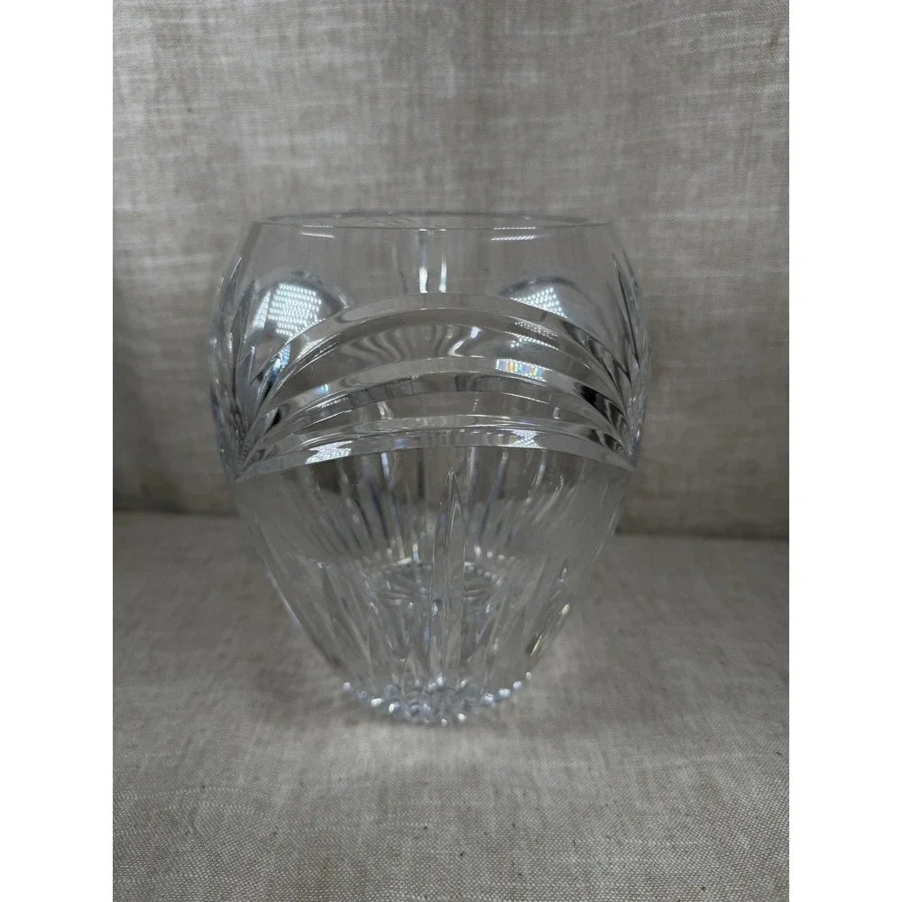 Marquis by Waterford Crystal Vase Good Vintage Clear Cut Glass 8 Inch Germany